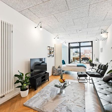 Lit Living - Luxus Loft - Box Spring - Air Con - Bbq - Panorama Apartment Mannheim Bagian luar foto