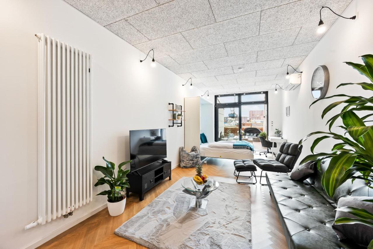 Lit Living - Luxus Loft - Box Spring - Air Con - Bbq - Panorama Apartment Mannheim Bagian luar foto