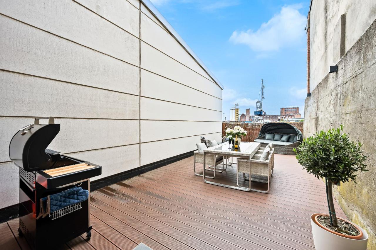 Lit Living - Luxus Loft - Box Spring - Air Con - Bbq - Panorama Apartment Mannheim Bagian luar foto