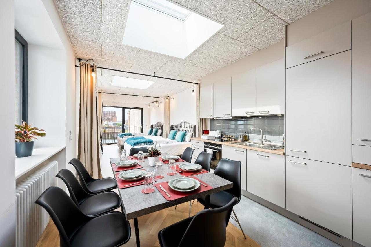 Lit Living - Luxus Loft - Box Spring - Air Con - Bbq - Panorama Apartment Mannheim Bagian luar foto